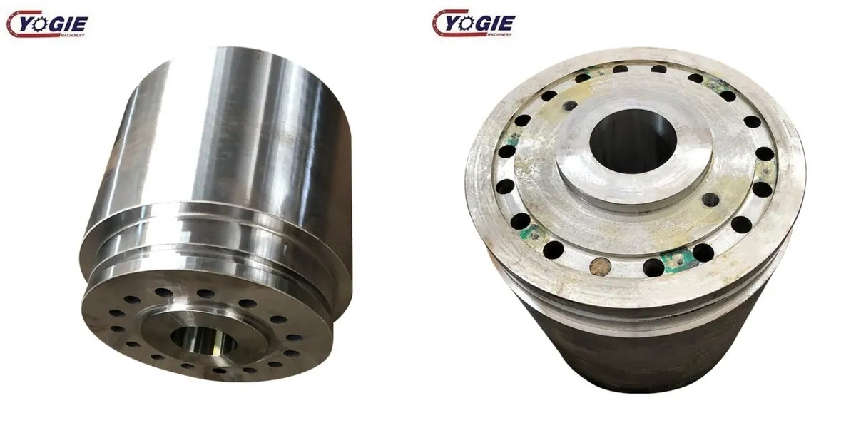 Extrusion press containers Extrusion press containers