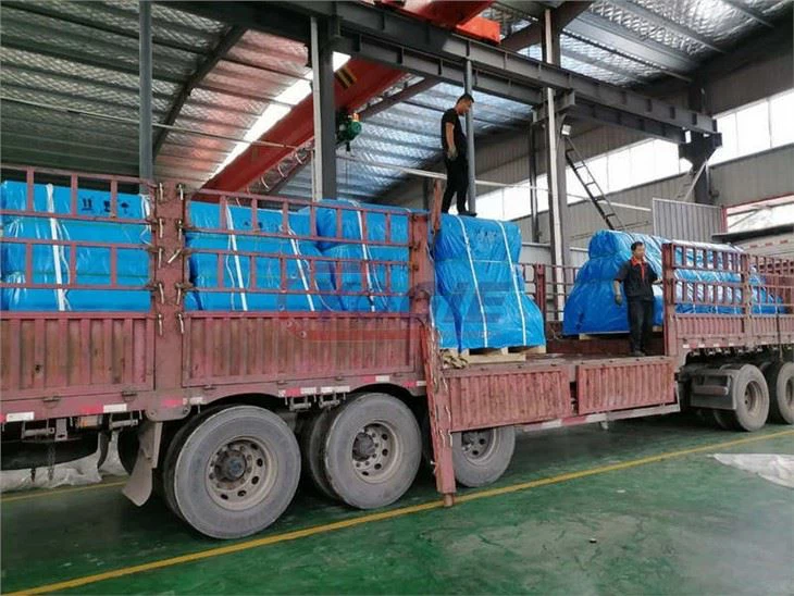 Steel winding spool for aluminium sheet